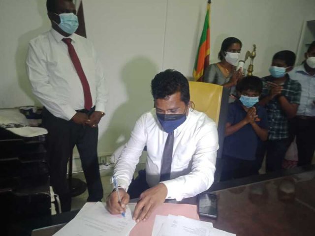 Assumption of duties by the New Govt.Agent. Mr.P.A. Sarathchandra-27.08.2021
